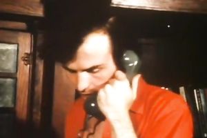 Two sexy juvenile brunettes and one stud in classic three-some