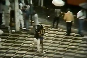 Blonde honey got her wet crack group-fucked hard at the bar by some jerk