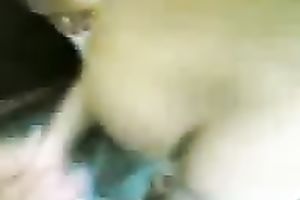 Kinky lustful non-professional Arab brunette hair exposes her breasts and booty on web camera