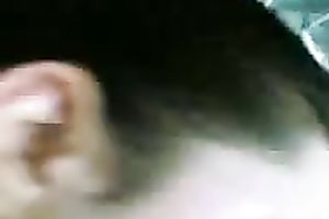 Kinky lustful non-professional Arab brunette hair exposes her breasts and booty on web camera