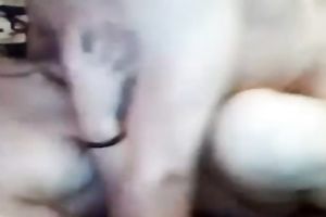 Amateur likewise pallid nympho got nailed in steamy spoon position