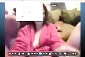 My black cock sluts is fingering her juicy slit on web camera and enjoying each minute