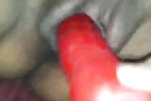 Salacious Arabian playgirl dildos her wet fur pie for me