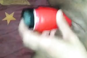 Salacious Arabian playgirl dildos her wet fur pie for me