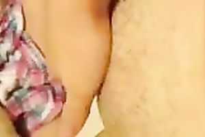 Rubbing and fondling my hairless legal age teenager cum-hole and self filming