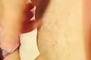 Rubbing and fondling my hairless legal age teenager cum-hole and self filming