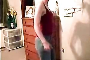 My appealing pale skin beauty gives solo undress show on a web camera for me