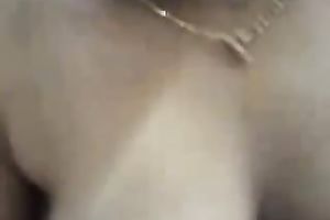 Cute and breasty dilettante Indian dirty slut wife blows my dick quickly