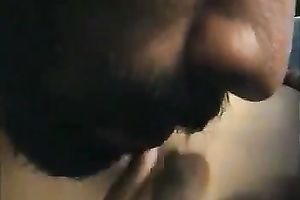 My girl was slutty and giving a kiss all over my body to receive me up