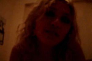 Graceful Russian golden-haired girlfriend teases me with her pantoons