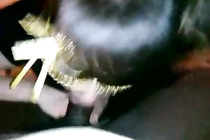 Thirsty white babe engulfing my large dark penis deepthroat