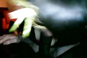Thirsty white babe engulfing my large dark penis deepthroat