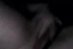 Desirable girl fingering moist twat in arousing solo clip