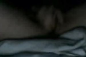 Desirable girl fingering moist twat in arousing solo clip