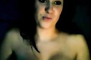 Wondrous all alone buxom livecam emo amateur wife played with her hawt mangos