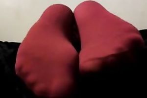 Plump white housewife with pale skin corpulent a-hole on the couch