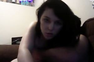 Sweet breasty webcam legal age teenager gives tugjob to her boyfriend