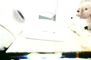 Sensational and sexy classic dark brown beauty masturbating