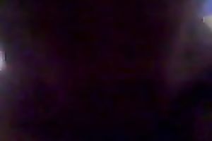 Asian cutie was willing to expose her quite good natural meatballs on camera