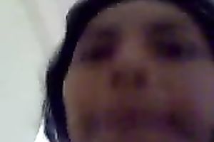 Asian cutie was willing to expose her quite good natural meatballs on camera