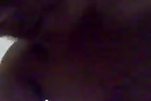 Asian cutie was willing to expose her quite good natural meatballs on camera