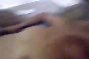 Asian cutie was willing to expose her quite good natural meatballs on camera