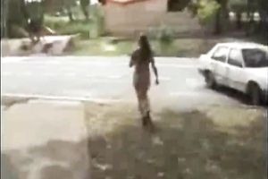 Hot and breasty non-professional French slutty wife is an exhibitionist