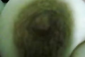 Juggy Arab wench lies in front of me during the time that stroke her large soaked zeppelins