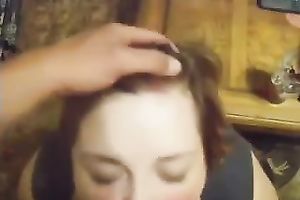 Dirty big beautiful woman doxy with large mounds sucked large penis deepthroat in POV