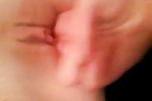 I love to finger fuck my wife's pink bawdy cleft on camera