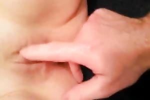 I love to finger fuck my wife's pink bawdy cleft on camera