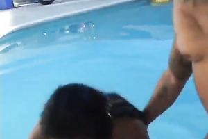 Large rod is what this excited ebon babe can't live without to have for dinner