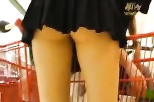 My black cock sluts looks very delightful in her dangerously short petticoat