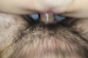 Really unshaved ally of mine drilled his obese hot GF's hairless snatch