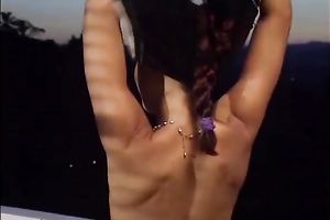 Incredible sexy inviting playgirl shows her excitement on camera