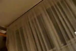 Sexy non-professional dark brown girlfriend giving me orall-service on vacation