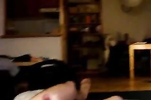 Sexy non-professional dark brown girlfriend giving me orall-service on vacation