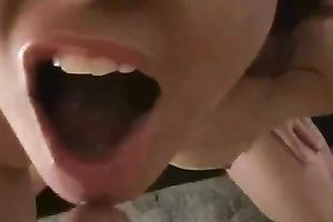 I suck my bf's hard dong and greedily drink his cum in the end