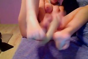 Homemade foot fetish solo movie scene with my wicked ex GF