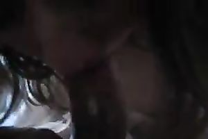 Perverted brunette hair worked hard on my buddy's rock hard large cock