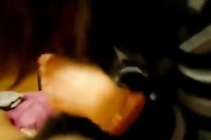 Adorable Asian brunette hair girlfriend fed with a dick on POV tape