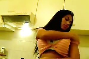 My flawless brunette hair dominant-bitch demonstrates her appetizing curves