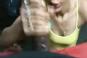 Black cute girlfriend of my buddy is fond of engulfing his unbending dark wang