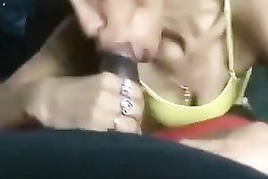 Black cute girlfriend of my buddy is fond of engulfing his unbending dark wang