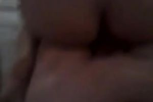 My sex-starved GF rides my rigid schlong in reverse cowgirl position