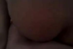 My sex-starved GF rides my rigid schlong in reverse cowgirl position