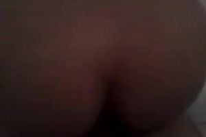 My sex-starved GF rides my rigid schlong in reverse cowgirl position