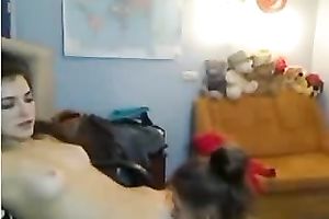 Two slender cute brunette lesbian babes kissed and ate out moist vaginas