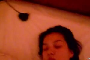 Submissive legal age teenager hottie is blindfolded and gagged on cam