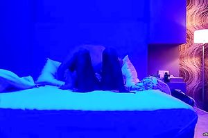 Submissive legal age teenager hottie is blindfolded and gagged on cam